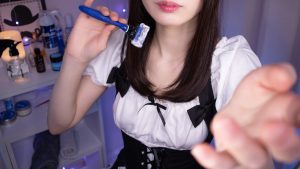 ASMR给你刮胡子放松！女仆理发店?-助眠音声网