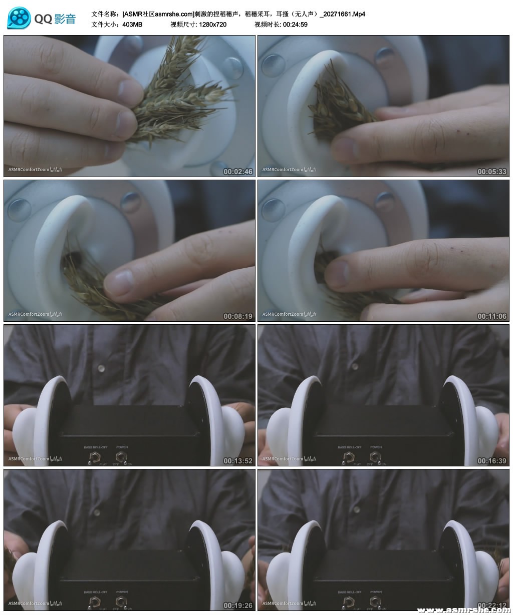 刺激的捏稻穗声,稻穗采耳,耳搔(无人声) 助眠减压ASMR插图(1) 刺激的捏稻穗声,稻穗采耳,耳搔(无人声) 助眠减压ASMR插图(1)