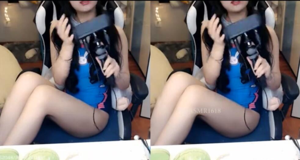 桃子baby钞票枪美腿舔耳 守望先锋DVA COSPLAY插图 桃子baby钞票枪美腿舔耳 守望先锋DVA COSPLAY插图