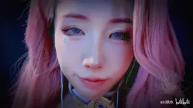 付费视频-Aki秋水_萨勒芬妮怼脸助眠啵啵孔雀鱼_采耳_超近